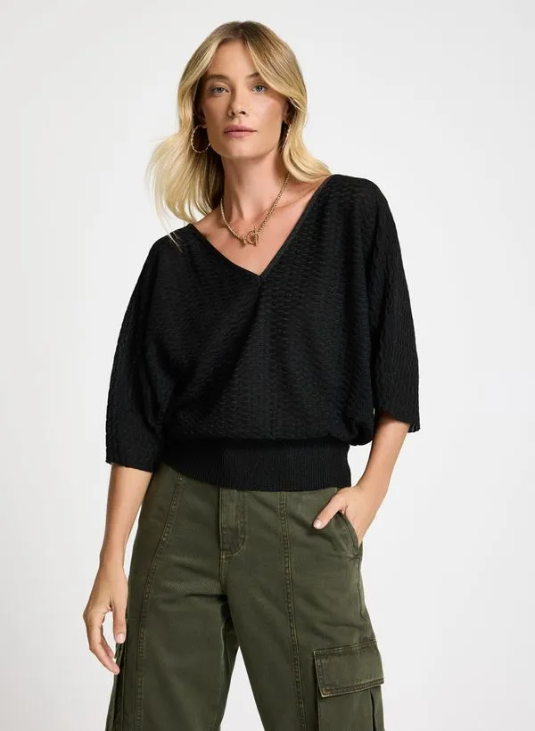 Blusa Le Lis Beatrice I Tricot Feminina PP