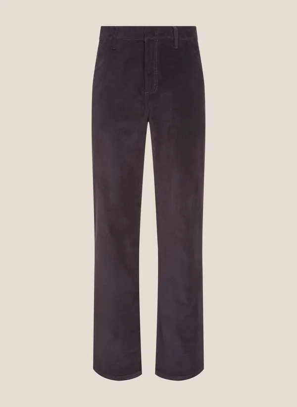 Calça Sarja Veludo New Wide Dudalina Feminina 38