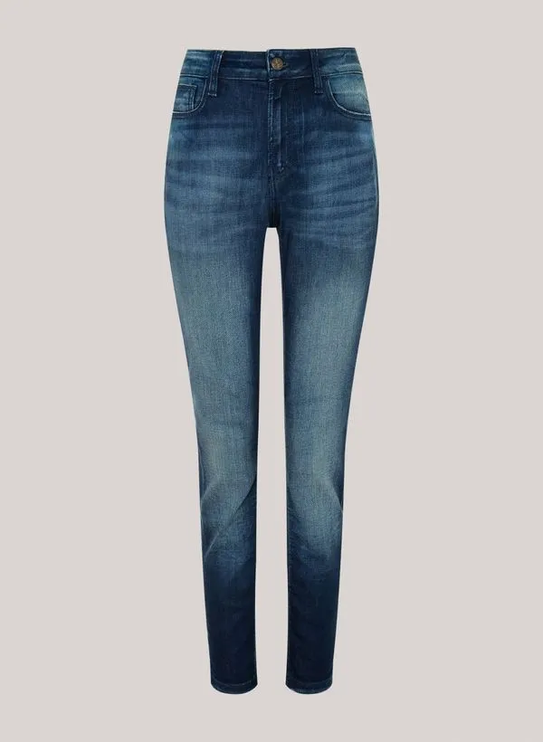 Calça Jeans High Skinny Livorno Blue John John Feminina 48