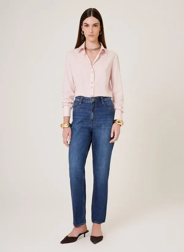 Calça Jeans Mom Elena Dudalina Feminina 40