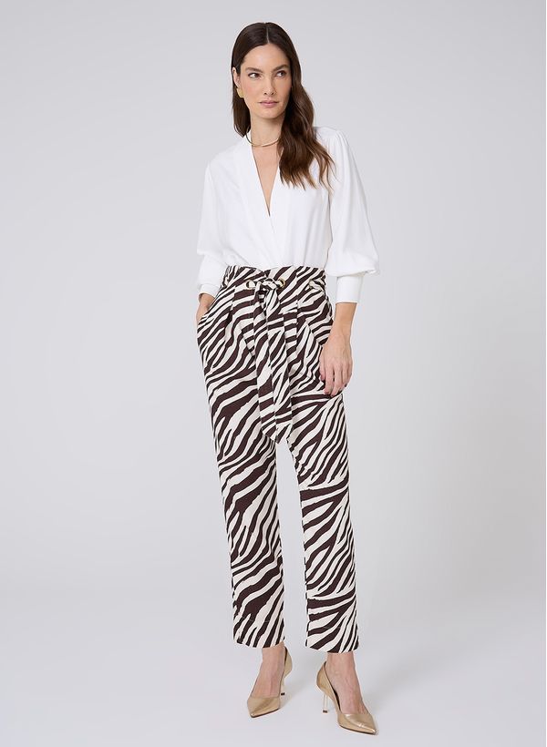 Calça Clochard Zebra Dudalina Feminina 42