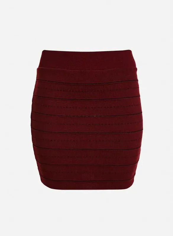 Saia Justa Tricot Sayuri John John Feminina P