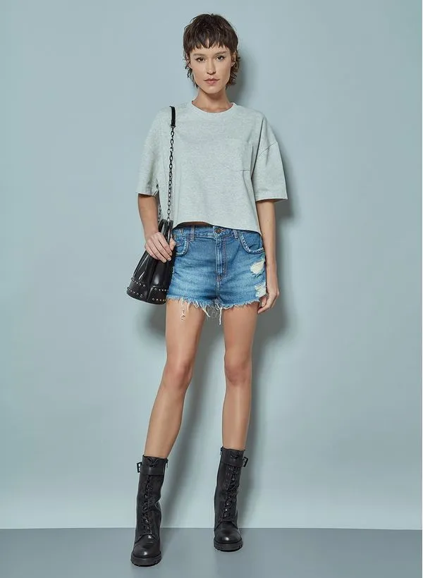 Camiseta Becky Mescla John John Feminina PP