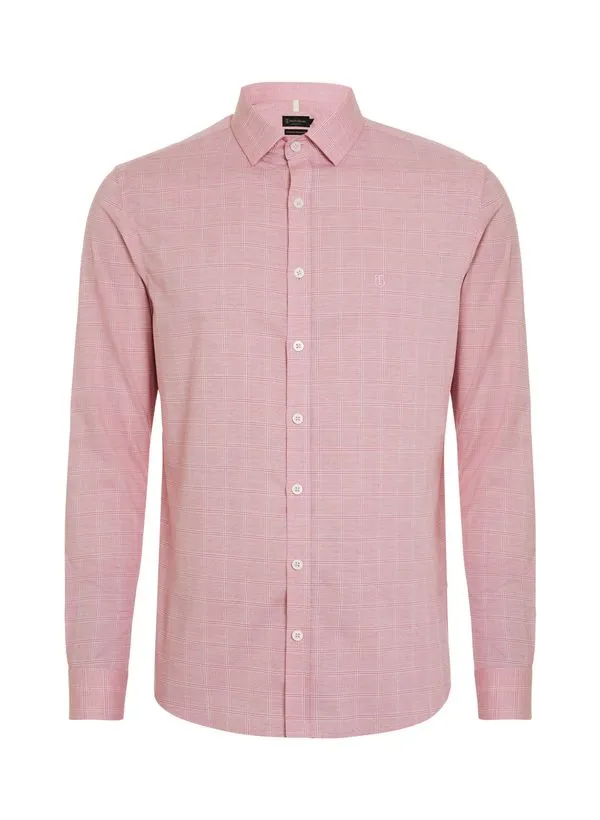 Camisa Slim Fit Xadrez Masculina Individual 4