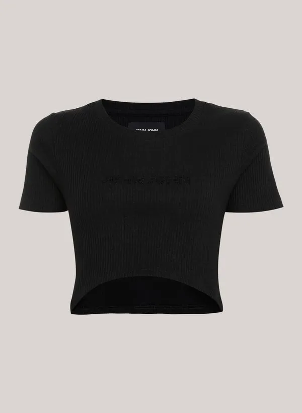 Blusa Cropped Joy Black John John Feminina M
