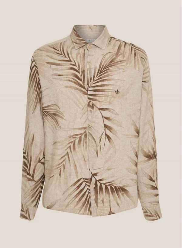 Camisa Slim Fit Modal Estampada Dudalina Masculina 2