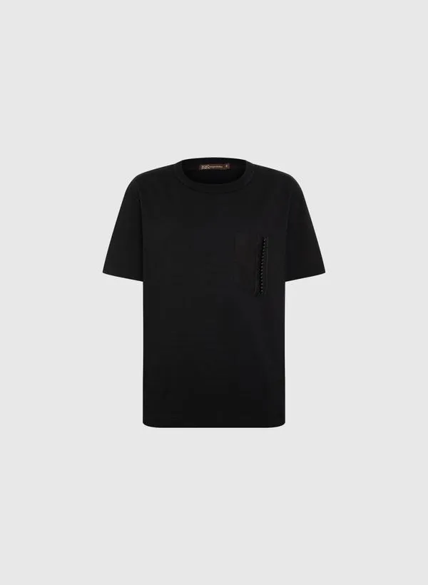 Camiseta Pearls Black Bo.Bô Feminina PP
