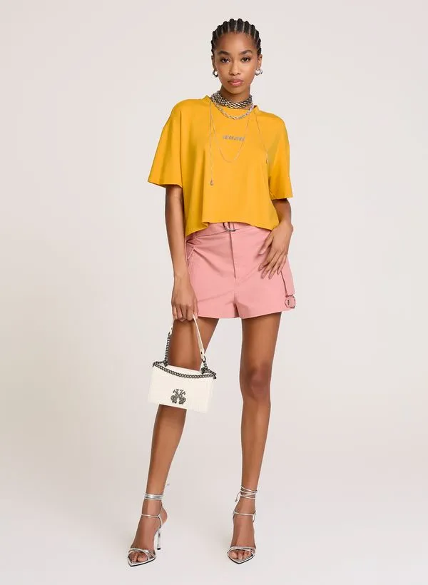 Shorts Reto Dense Rosa John John Feminino 38
