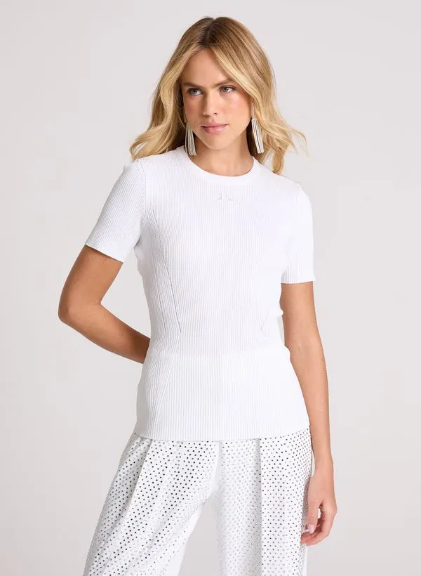 Blusa Justa Ellie Branca John John Feminina M