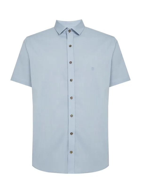 Camisa Comfort Fit Color Slub Masculina Individual 2