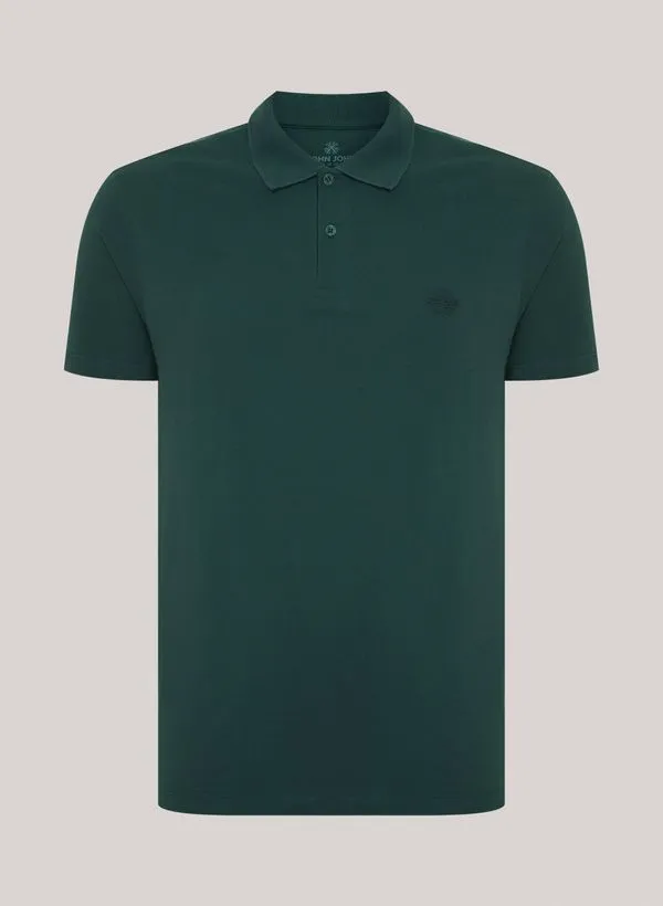 Polo Regular Fit Light Transfer Verde John John Masculina PP