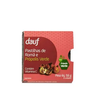 Pastilha Dauf Própolis E Romã 8 Unidades