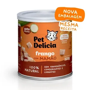 Pet Delícia para Gatos - Frango com Mamão 320g