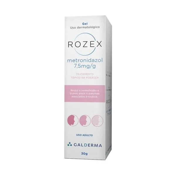 Gel Galderma Rozex com Metronidazol 7,5mg/g 30g