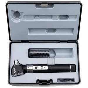 Otoscópio Omni 3000 Preto Xenon Halógena Fibra Óptica Estojo Luxo