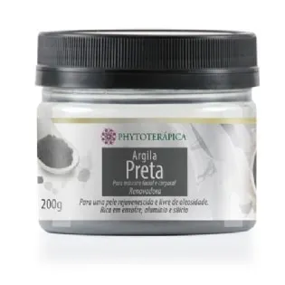 Renove Sua Pele: Argila Preta Phytoterápica 200g
