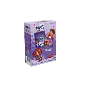 Kit Shampoo Infantil Trá Lá Lá Kids Cachos Definidos 480ml 1 Unidade + Condicionador Infantil Kit Trá Lá Lá Kids Cachos Definidos 250ml 1 Unidade