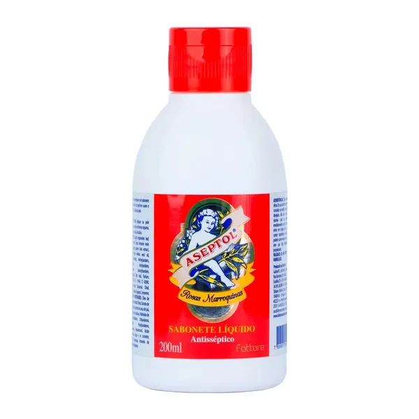 Sabonete Líquido Aseptol Antisséptico Rosas Marroquinas 200ml