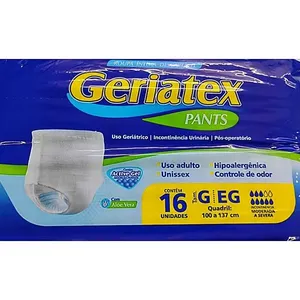 Geriatex - Pants - Roupa Íntima Descartável - Tam G/EG - 16 Unidades