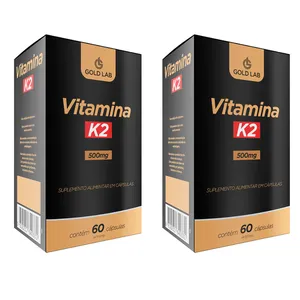 Kit C/2 Vitamina K2 500MG C/60 Cápsulas - Gold Lab
