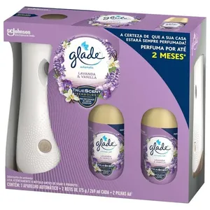 Odorizador de Ambiente Automatic Glade + 2 Refis Lavanda e Vanilla 269ml