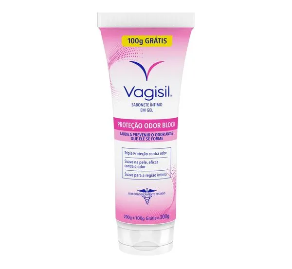 Sabonete Íntimo Vagisil Odor Block Gel 300g