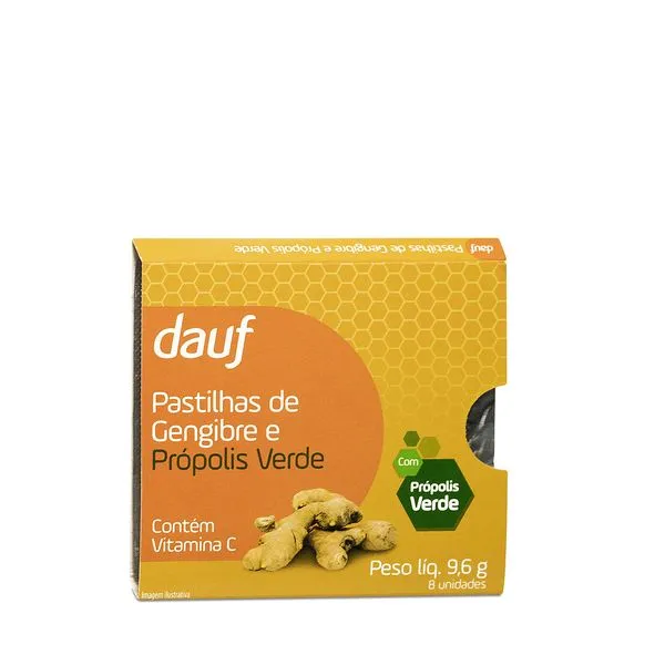 Pastilha Dauf Própolis E Gengibre 8 Unidades