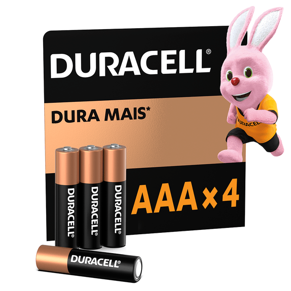 Pilha Duracell Palito Com 4 Unidades