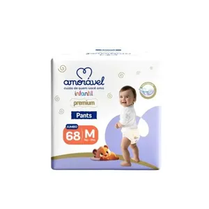 Fralda Amorável Pants Infantil M 68 Unidades