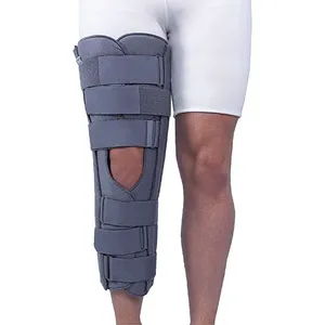 Imobilizador de Joelho Chantal Largo com Orifício Cinza 60cm