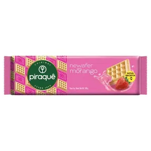 Biscoito Wafer Newafer Sabor Morango 100g