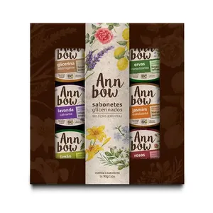 Kit Sabonete em Barra Glicerinados Ann Bow Seleção Especial Mix de Fragrâncias 90g 6 Unidade