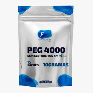 PEG 4000 Puro - 15 Sachês com 10g Cada
