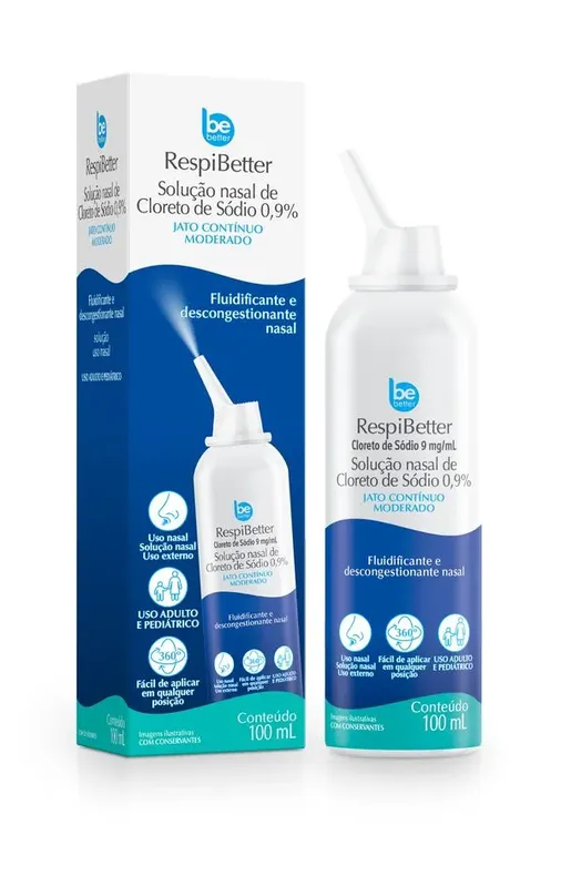 Descongestionante Nasal Be Better Jato Moderado 0,9 100ml