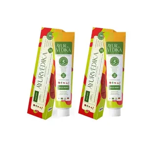 Kit 2 Cremes Dentais Veganos Ayurvédika Sem Flúor Wild Mint 100g Kit 2 Cremes Dentais Veganos Ayurvédico Sem Flúor Wild Mint 100g