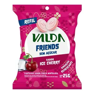 Pastilha Valda Friends Ice Cherry Zero Açúcar 25g