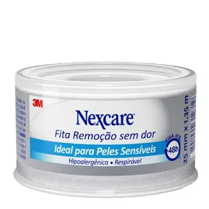 Fita Adesiva Nexcare 3M Remoção Sem Dor 25mm X 1,35m