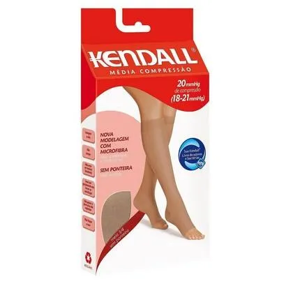 Meia Masculina 3/4 Média Compressão Marrom M