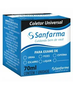 Coletor Universal Sanfarma 70ml
