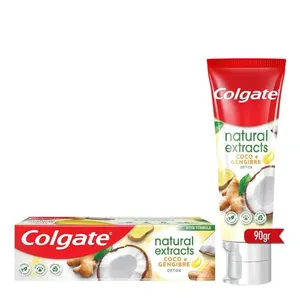 Pasta de Dente Colgate Natural Extracts Detox Coco e Gengibre 90g