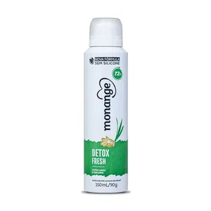 Desodorante Antitranspirante Aerossol Monange Feminino Detox Fresh 150ml