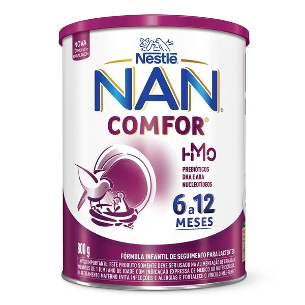 Fórmula Infantil NAN Comfor HMO de 6 a 12 meses 800g NAN Comfor 2 Fórmula Infantil 6 a 12 Meses 800g