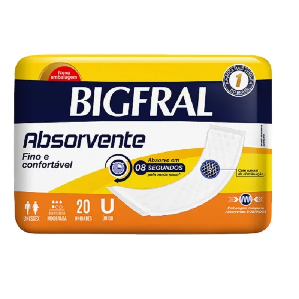 Absorvente Bigmaxi Bigfral 20 Unidades