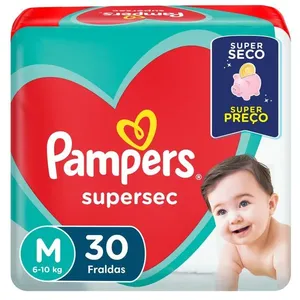 Fralda Pampers Supersec M 30 Unidades