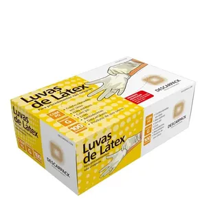 Luvas de Latex Descarpack com Pó G 100 Unidades