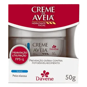 Creme Hidratante Facial De Aveia Davene Intenso Fps15 50g