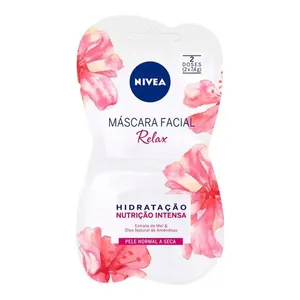 Máscara Facial Nivea Relax Hidratação Intensa Pele Normal a Seca 2 Doses de 7,5g