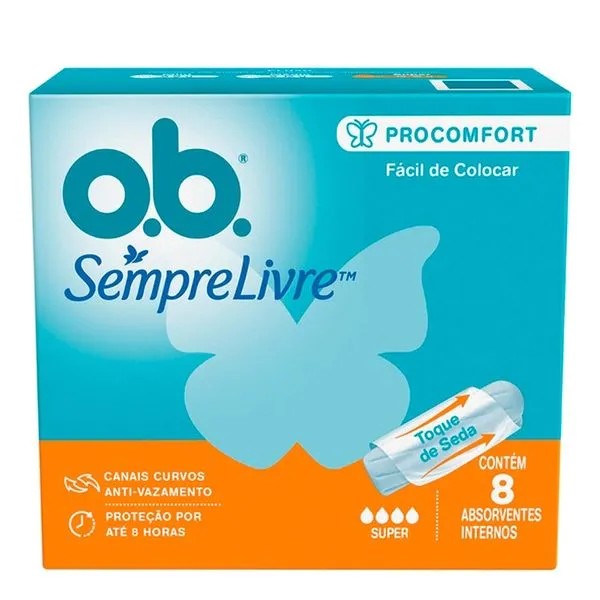 Absorvente Interno OB Procomfort Super 8 Unidades