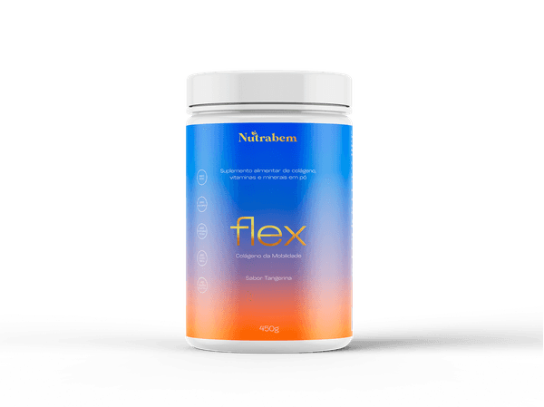 Colágeno da mobilidade Flex Nutrabem sabor tangerina 450g