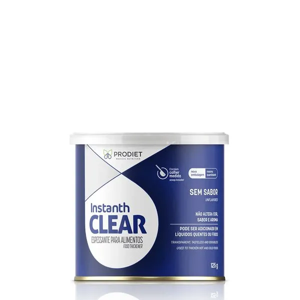 Instanth Clear espessante alimentar sem sabor Prodiet 125g